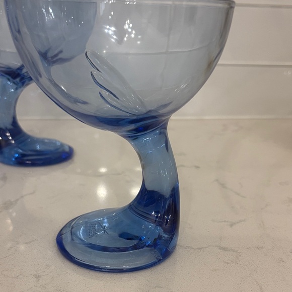 1980s Italian Bormioli Rocco Cobalt Blue Dessert / Serving Bowls — Set of 4 - Picture 9 of 11